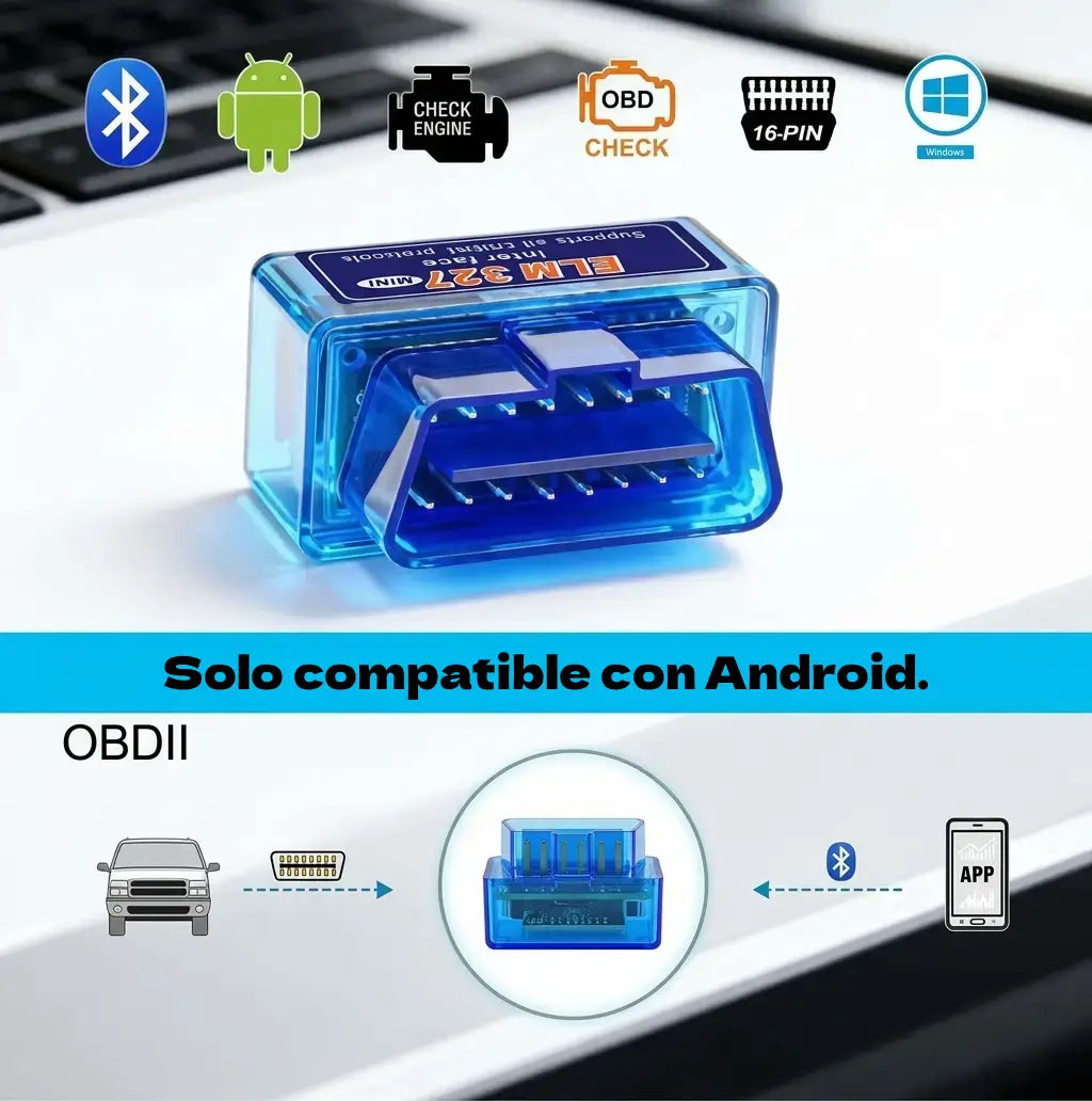 Scanner Automotriz Bluetooth OBD 2