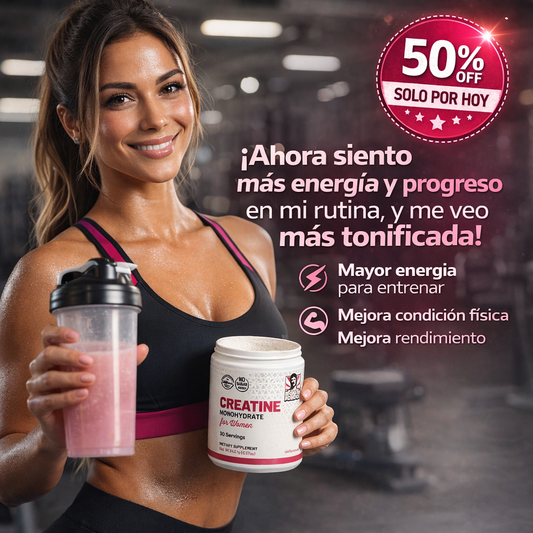 CREATINA MONOHIDRATADA PARA MUJER