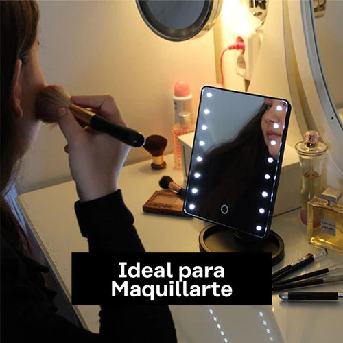 Espejo de Maquillaje 360° con 22 luces