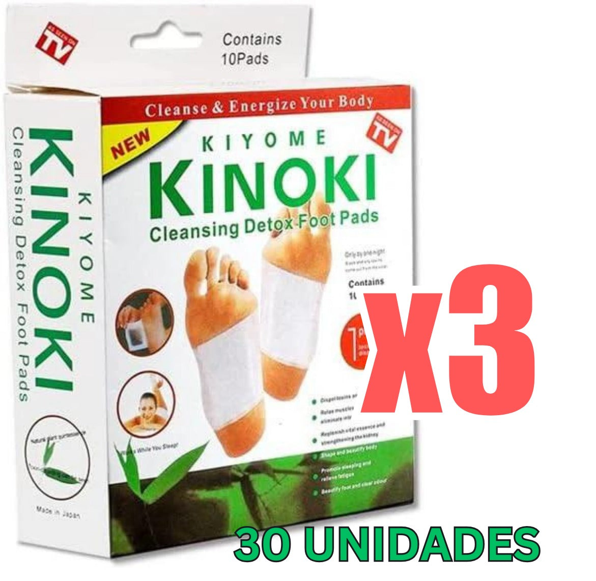 Parches desintoxicantes KINOKI pack 3 cajas