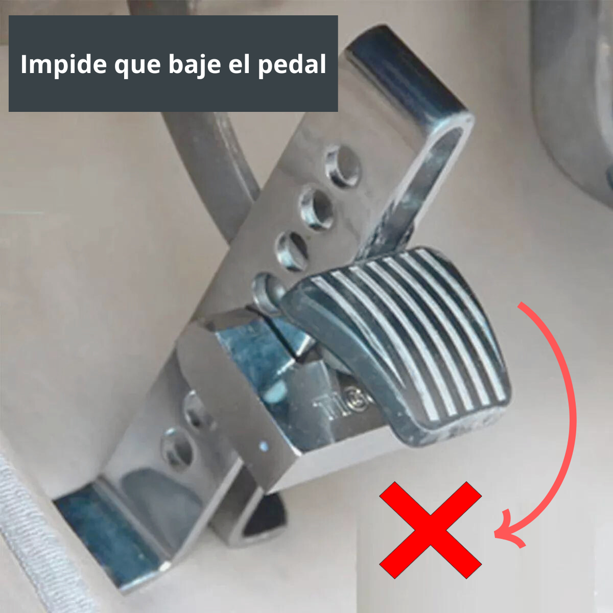 TRABA PEDAL DE SEGURIDAD PARA AUTO