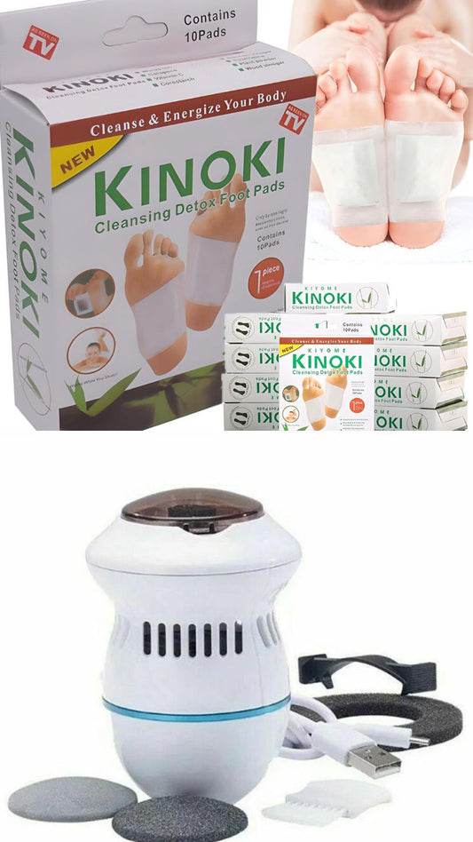 Pack parches KINOKI y exfoliador de pies